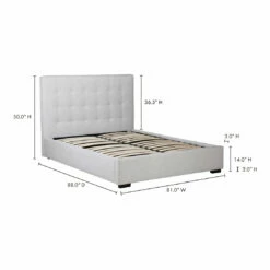 Moe's Home Collection Beds Belle Storage Bed King Sand