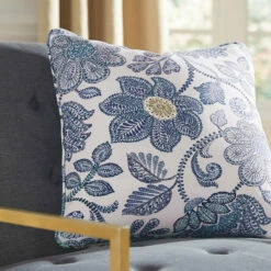 Ashley Furniture Miriam - Blue/cream - Pillow (4/cs) Accessories