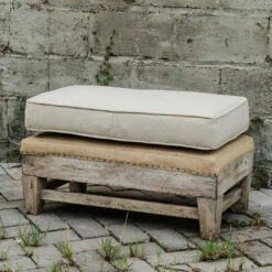 Uttermost Schafer Linen Ottoman