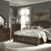 Signature Design By Ashley® Adinton - Brown - 6 Pc. - Dresser, Mirror, Chest & Queen Panel Bed With 2 Storage Drawers Bedroom Sets