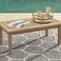 Ashley Furniture Gerianne - Grayish Brown - Rectangular Cocktail Table Tables