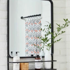 Ashley Furniture Ebba - Black - Accent Mirror - Vertical Accessories
