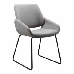Moe's Home Collection Lisboa Dining Chair Light Grey Chairs