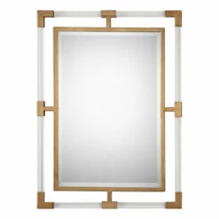 Accessories Uttermost Balkan Modern Gold Wall Mirror