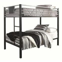 Ashley Furniture Beds Dinsmore - Black/gray - Twin/twin Bunk Bed W/ladder