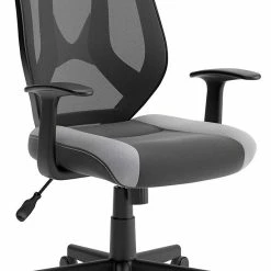 Signature Design By Ashley® Beauenali - Light Gray/black - Home Office Swivel Desk Chair Chairs