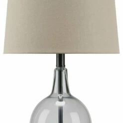 Ashley Furniture Arlomore - Gray - Glass Table Lamp (1/cn)