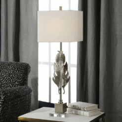 Uttermost Luma Metallic Silver Lamp