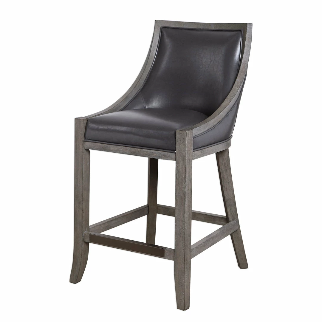 Cheapest 👍 Uttermost Elowen Leather Counter Stool Stools ✔️ 9 Uttermost Elowen Leather Counter Stool Stools