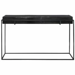 Tables Uttermost Telone Modern Black Console Table