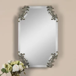 Uttermost Andretta Baroque Silver Mirror Accessories