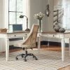 Signature Design By Ashley® Realyn - Ultimate Best In Class L Shaped Desk With Lift Top, Swivel Desk Chair Home Office Sets