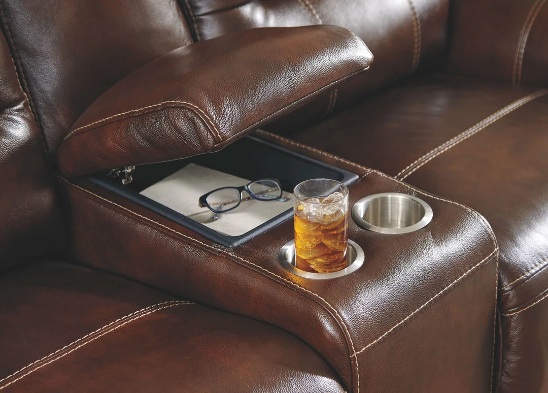 Best Sale ✔️ Ashley Furniture Reclining Furniture Catanzaro - PWR REC Loveseat/CON/ADJ HDRST 🔔 4 Ashley Furniture Reclining Furniture Catanzaro - PWR REC Loveseat/CON/ADJ HDRST