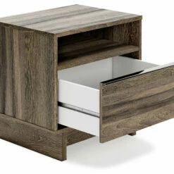 Signature Design By Ashley® Shallifer - Brown - One Drawer Night Stand Nightstands
