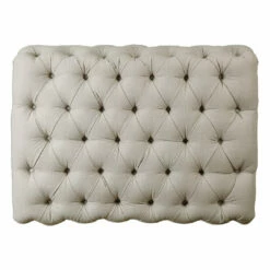 Ottomans Uttermost Kaniel Tufted Antique White Ottoman