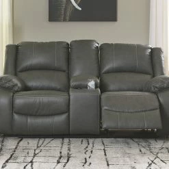 Signature Design By Ashley® Calderwell - Gray - 2 Pc. - Reclining Sofa, Loveseat Reclining Furniture