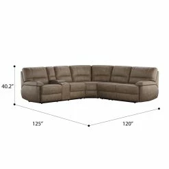 Promo 🧨 Emerald Home Aurora Full Sleeper And Power Sectional Brown 🥰 17 Emerald Home Aurora Full Sleeper And Power Sectional Brown