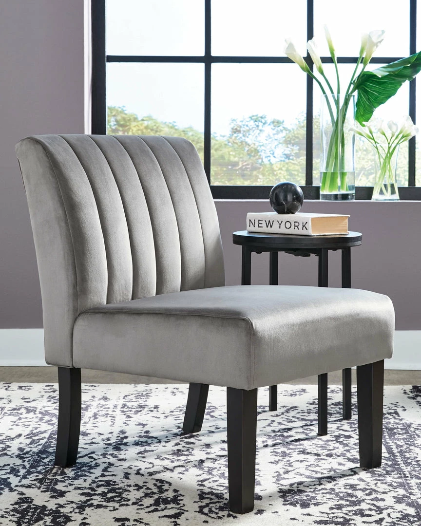 New ๐ Ashley Furniture Hughleigh - Dark Gray - Accent Chair ๐ 7 Ashley Furniture Hughleigh - Dark Gray - Accent Chair