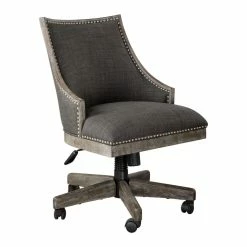 Uttermost Aidrian Charcoal Desk Chair Chairs