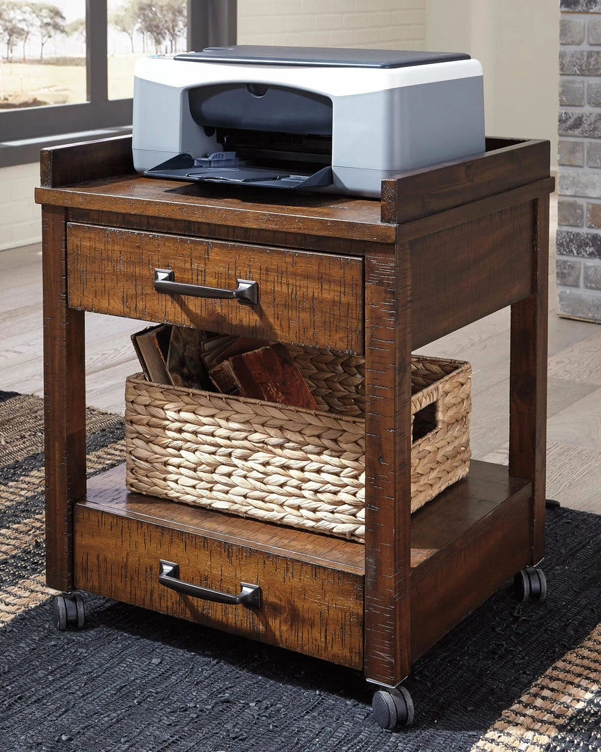 Buy 💯 Ashley Furniture Baldridge - Rustic Brown - Printer Stand Cabinets 🤩 4 Ashley Furniture Baldridge - Rustic Brown - Printer Stand Cabinets