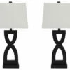 Ashley Furniture Amasai - Patterned - Poly Table Lamp (2/CN) Accessories