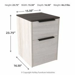 Wholesale 💯 Ashley Furniture Dorrinson - White / Black / Gray - File Cabinet ❤️ 19 Ashley Furniture Dorrinson - White / Black / Gray - File Cabinet