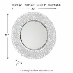 Ashley Furniture Marly - Clear/silver Finish - Accent Mirror Accessories