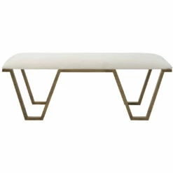 Benches Uttermost Farrah Geometric Bench
