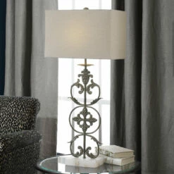 Uttermost Gerosa Aged Bronze Table Lamp