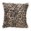 Moe's Home Collection Spotted Goat Fur Pillow Blue Leopard