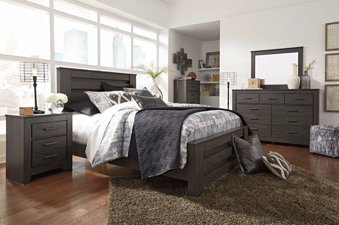 Best deal 🌟 Signature Design By Ashley® Brinxton - Charcoal - Panel Bed 👍 5 Signature Design By Ashley® Brinxton - Charcoal - Panel Bed