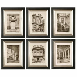 Accessories Uttermost Paris Scene Framed Art Set/6
