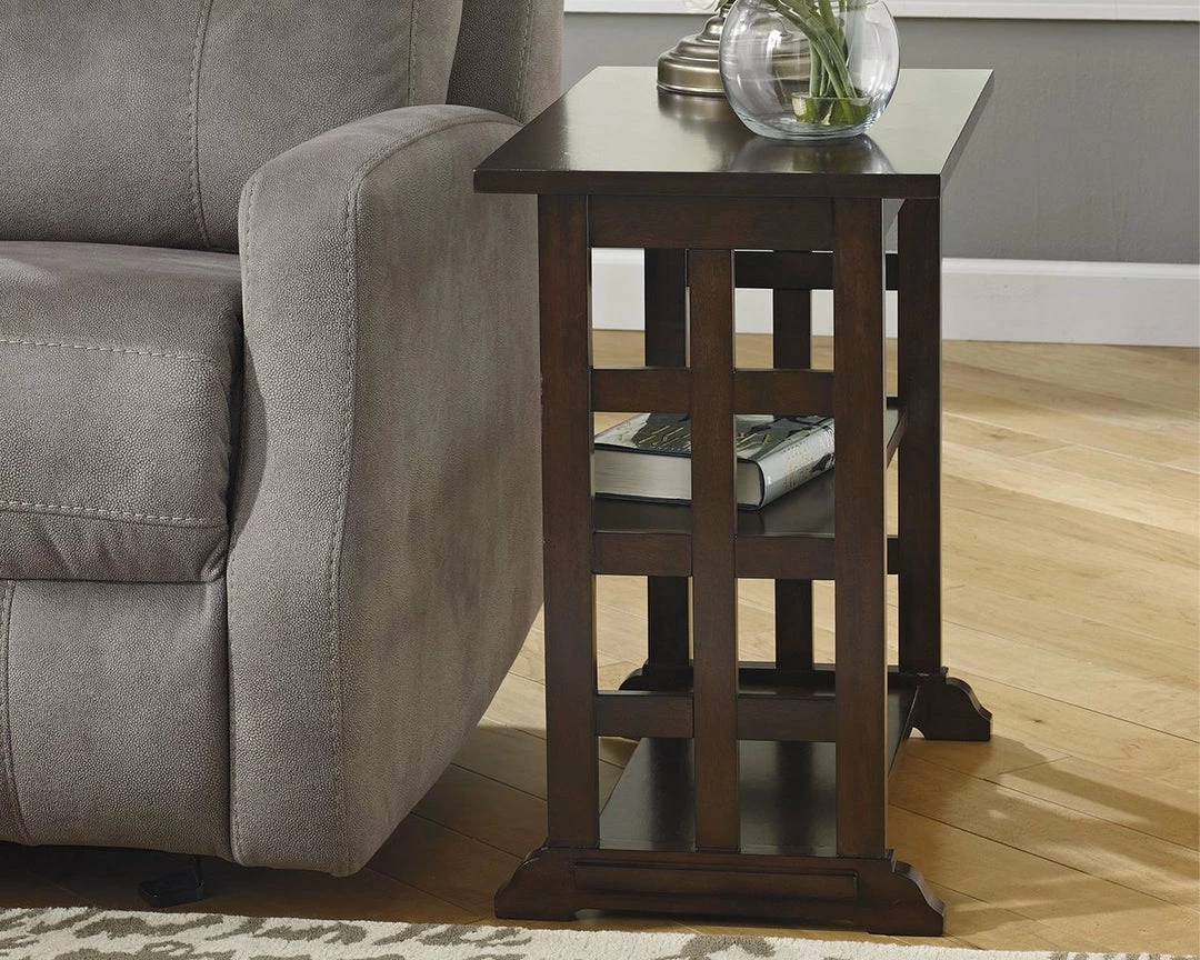 Flash Sale 🎉 Ashley Furniture Tables Braunsen - Brown - Chair Side End Table - Squared Sides ⭐ 10 Ashley Furniture Tables Braunsen - Brown - Chair Side End Table - Squared Sides