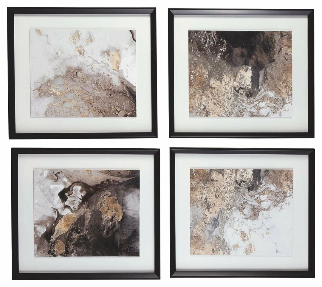 Brand new ๐ Ashley Furniture Accessories Hallwood - Light Brown - Wall Art Set (4/cn) ๐ 6 Ashley Furniture Accessories Hallwood - Light Brown - Wall Art Set (4/cn)