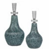 Best Pirce 🧨 Uttermost Almera Dark Teal Bottles, S/2 Table Decor ⭐ 2 Uttermost Almera Dark Teal Bottles, S/2 Table Decor