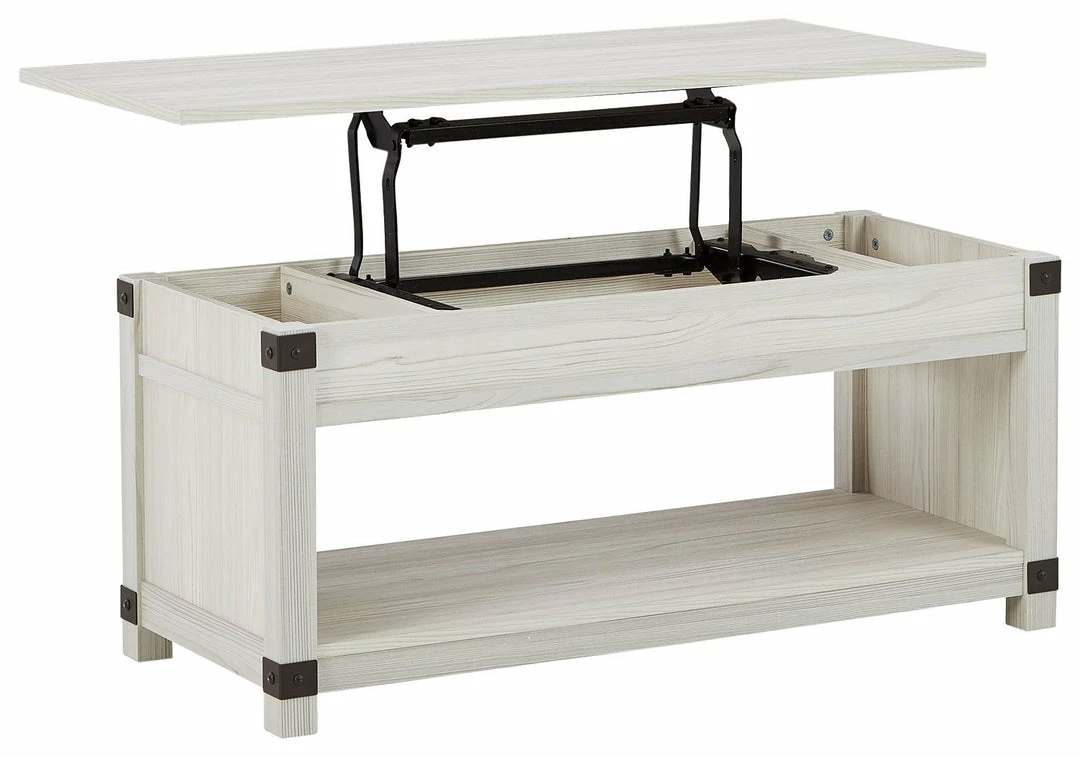 Best Sale 🥰 Ashley Furniture Bayflynn - Whitewash - Rect Lift Top Cocktail Table 😀 7 Ashley Furniture Bayflynn - Whitewash - Rect Lift Top Cocktail Table