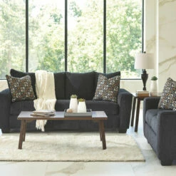 Ashley Furniture Wixon - Slate - Loveseat Loveseats