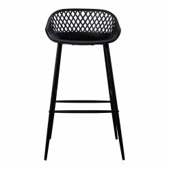 Moe's Home Collection Piazza Outdoor Barstool Black-m2 Stools