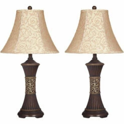 Ashley Furniture Mariana - Bronze Finish - Poly Table Lamp (2/CN) Accessories