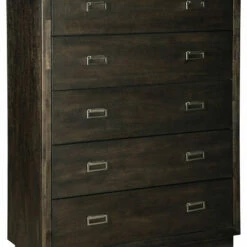 Ashley Furniture Hyndell - Dark Brown - Five Drawer Chest