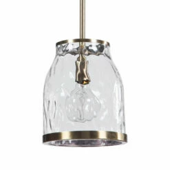 Accessories Uttermost Crossley 1 Light Glass Mini Pendant
