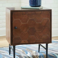 Ashley Furniture Dorvale - Medium Brown - Accent Cabinet