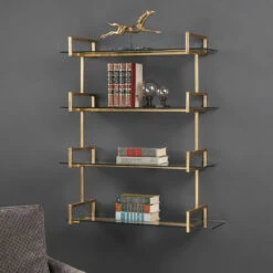 Uttermost Auley Gold Wall Shelf Accessories