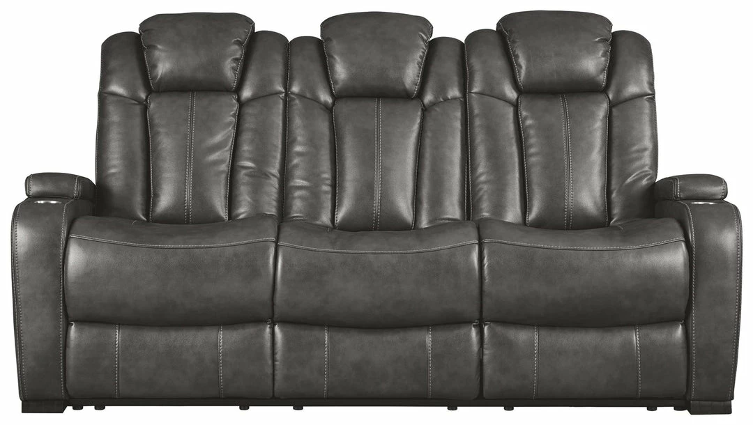 Discount 🧨 Signature Design By Ashley® Turbulance - Quarry - Pwr Rec Sofa With Adj Headrest Sofas 👍 3 Signature Design By Ashley® Turbulance - Quarry - Pwr Rec Sofa With Adj Headrest Sofas