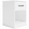 Ashley Furniture Flannia - Gray - One Drawer Night Stand Nightstands