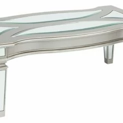 Ashley Furniture Tessani - Silver - Rectangular Cocktail Table