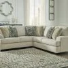 Benchcraft® Sectionals Wellhaven - Linen - Left Arm Facing Loveseat 2 Pc Sectional