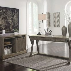 Signature Design By Ashley® Luxenford - Grayish Ultimate Best In Class Leg Desk, Credenza