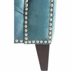 Moe's Home Collection Chaises Bibiano Chaise Velvet Blue