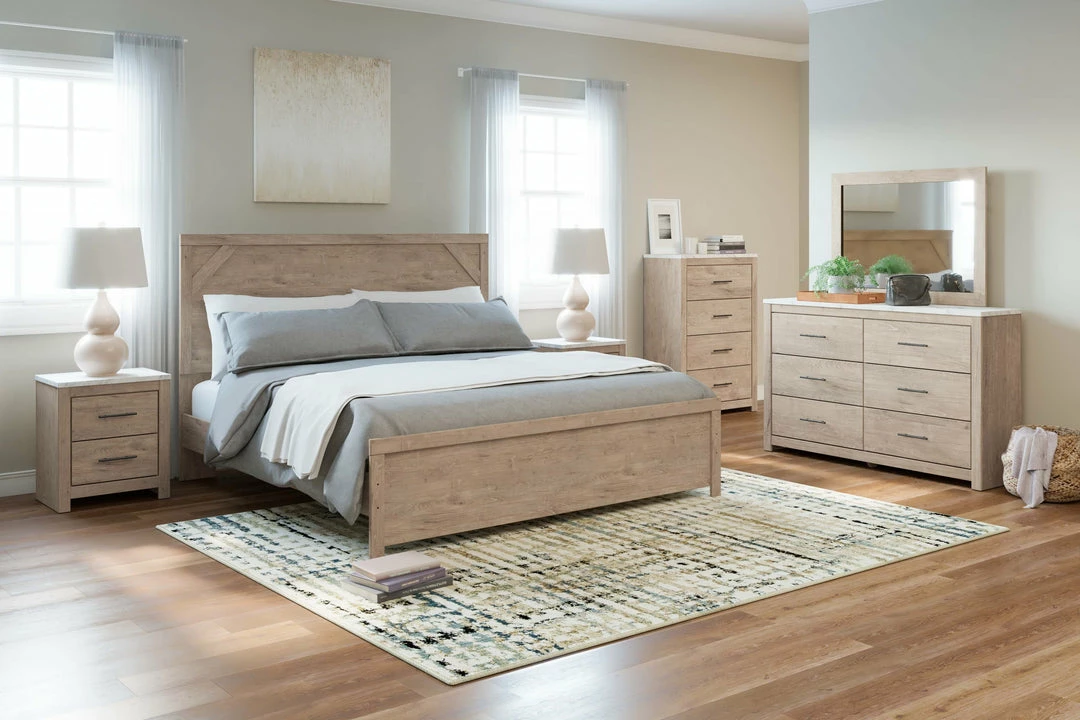 Best deal 👍 Signature Design By Ashley® Senniberg - Light Brown/white - 7 Pc. - 👗 Dresser, Mirror, Chest, King Panel Bed, 2 Nightstands 🔥 3 Signature Design By Ashley® Senniberg - Light Brown/white - 7 Pc. - Dresser, Mirror, Chest, King Panel Bed, 2 Nightstands